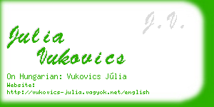julia vukovics business card